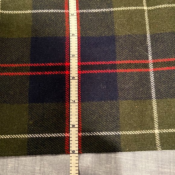 Evan Picone Plaid Wool Scarf - Picture 4 of 5